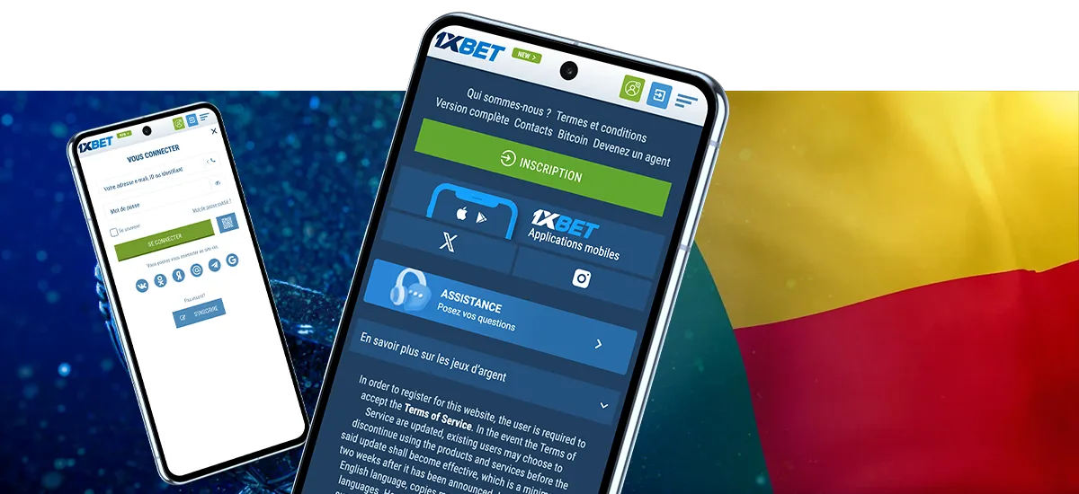 Comment s’inscrire à 1xBet Bénin
