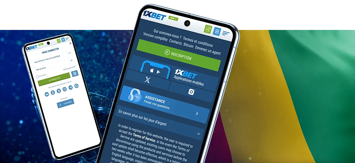 Comment s’inscrire à 1xBet Guinée