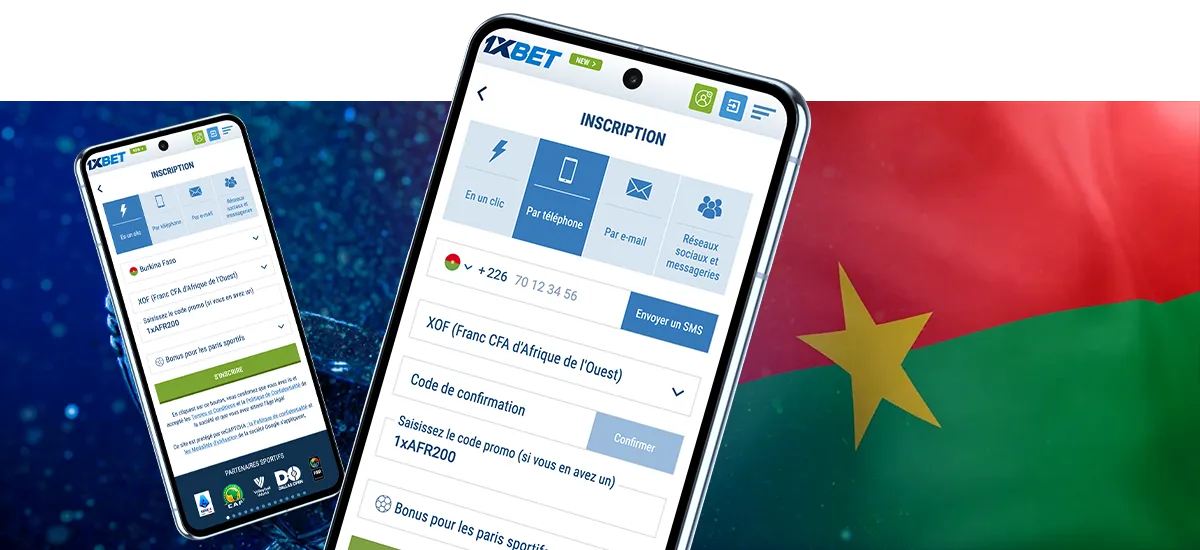 Guide d’inscription sur 1xBet