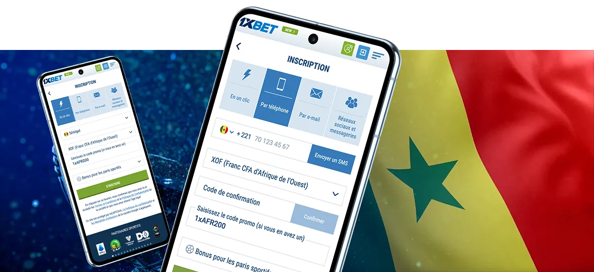 Guide d’inscription sur 1xBet Sénégal