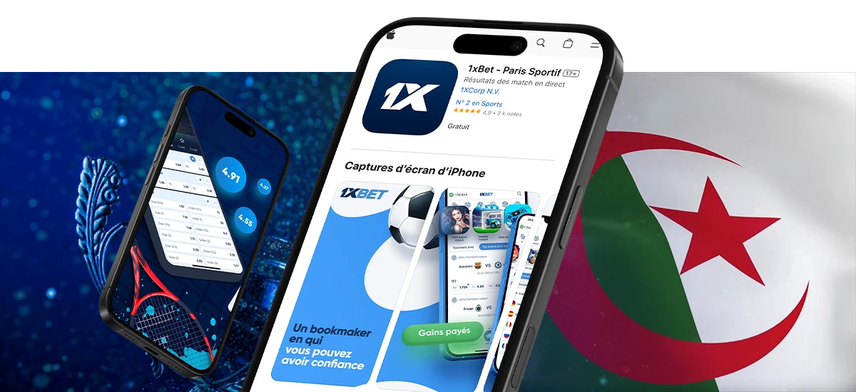 Installer 1xBet en Algérie sur iOS