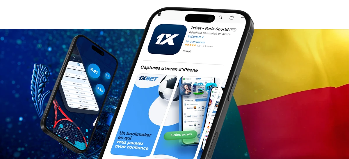 Installer 1xBet en Bénin sur iOS