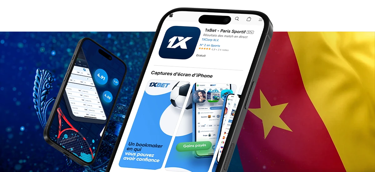 Installer 1xBet en Cameroun sur iOS