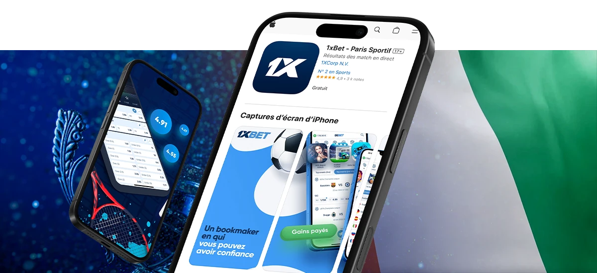 Installer 1xBet en Côte d’Ivoire sur iOS