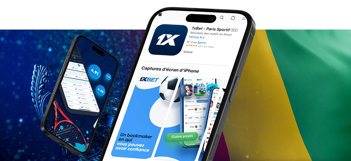Installer 1xBet en Guinée sur iOS