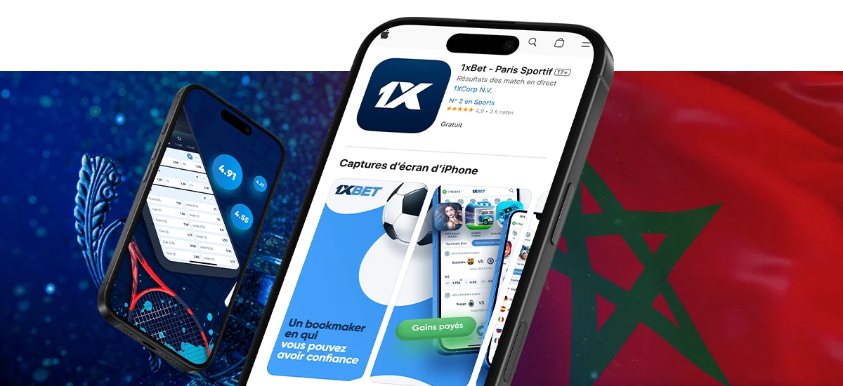 Installer 1xBet en Maroc sur iOS