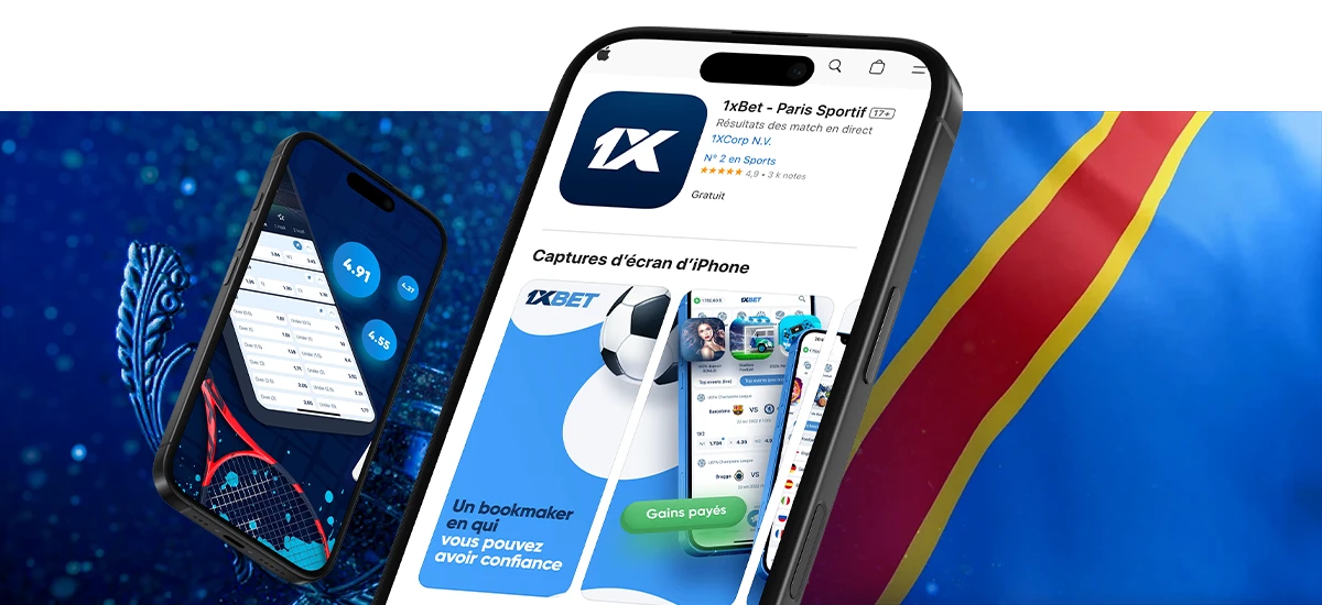 Installer 1xBet en RDC sur iOS